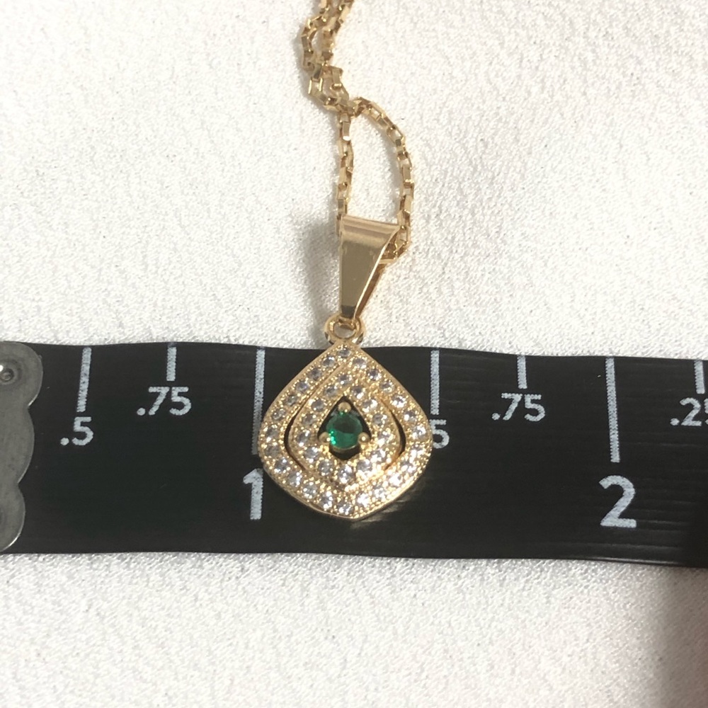 18k Gold Filled Diamond Necklace - Picture 5 of 6